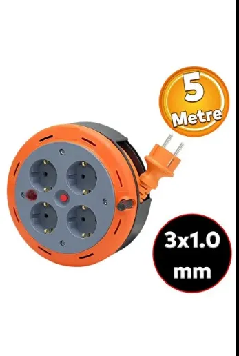 MAKARALI UZATMA KABLOSU 5 m 3x1,0 mm TTR KABLO (USB/C) 1